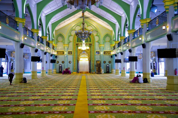 Singapore City Singapore 2019 Április Interior Sultan Mosque Muscat — Stock Fotó