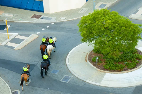 市内の騎馬警察 — ストック写真