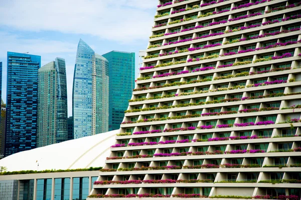 Balconi Moderni Singapore City — Foto Stock