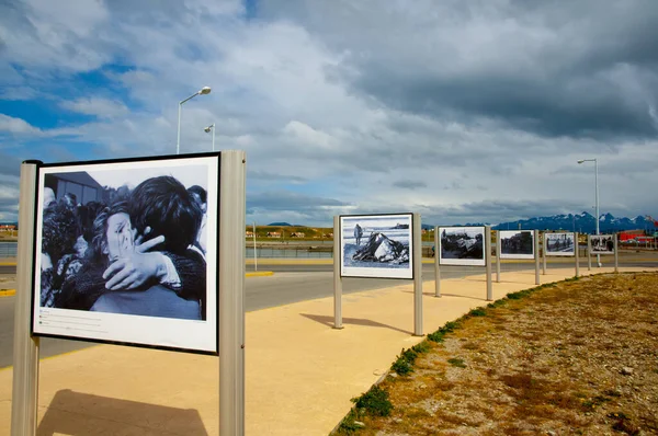 Ushuaia Argentina Febrero 2015 Monumento Batalla Las Islas Malvinas — Foto de Stock