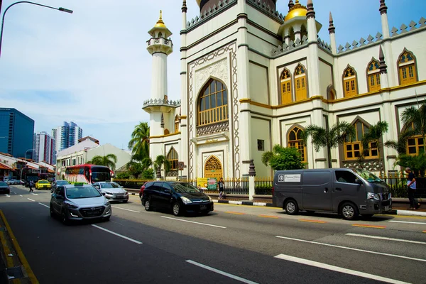 Ciudad Singapur Singapur Abril 2019 Mezquita Del Sultán Muscat Street — Foto de Stock