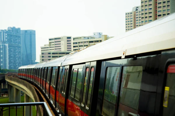 Ferrocarril Público Del Metro Singapur — Foto de Stock