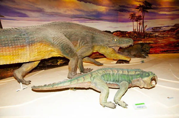 San Juan Argentina Abril 2017 Replicas Dinossauros Museu Centro Interpretação — Fotografia de Stock