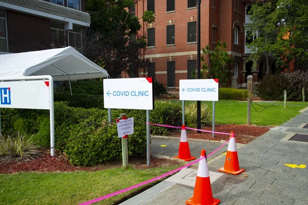 Covid Clinic Testing Site City — Stock Photo, Image