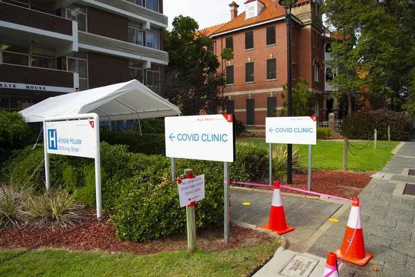 Perth Australien April 2020 Testgelände Der Covid Klinik Royal Perth — Stockfoto