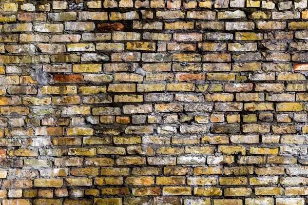 Ściana z żółtej cegły tekstury — Zdjęcie stockowe