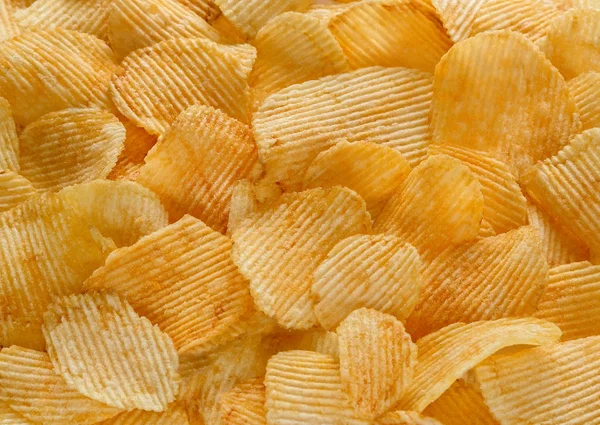 background of potato chips