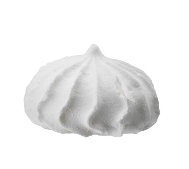 Uçan beyaz kremalı pastalar. Yakın plan.