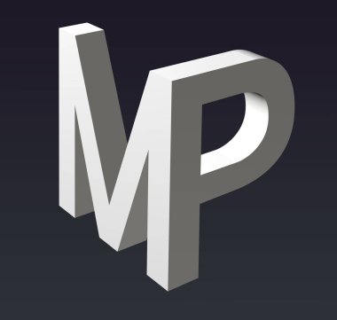 A, B, C, D, E, F, G, H, I, J, K, L, M, N, O, P, Q, R, S, T, U, V, W, X, Y, Z harflerinin yazı tipi. 3d oluşturma.