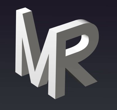 A, B, C, D, E, F, G, H, I, J, K, L, M, N, O, P, Q, R, S, T, U, V, W, X, Y, Z harflerinin yazı tipi. 3d oluşturma.