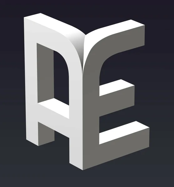 Стилизация Шрифтов Букв Состав Шрифтов Логотипа Рендеринг — стоковое фото