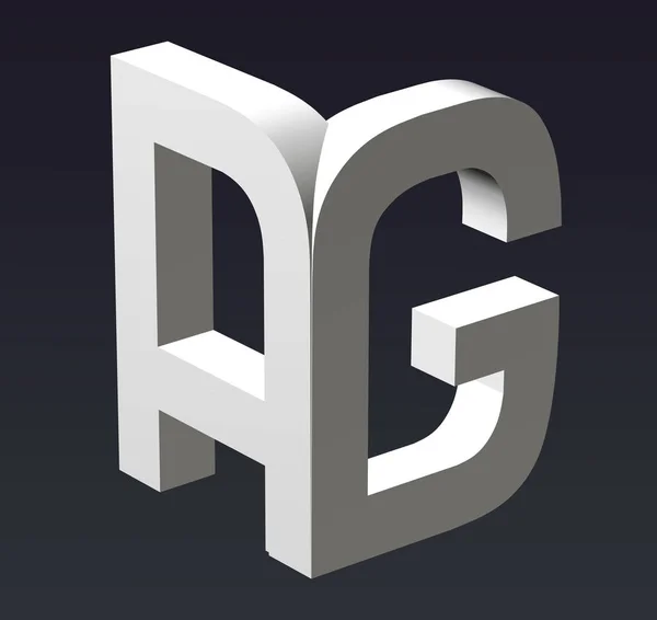 Стилізація Шрифтів Літер Композиція Шрифтів Логотипу Візуалізація — стокове фото