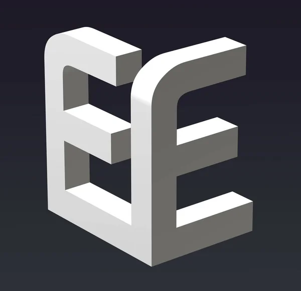 文字A Zのフォントスタイルロゴのフォント構成 3Dレンダリング — ストック写真