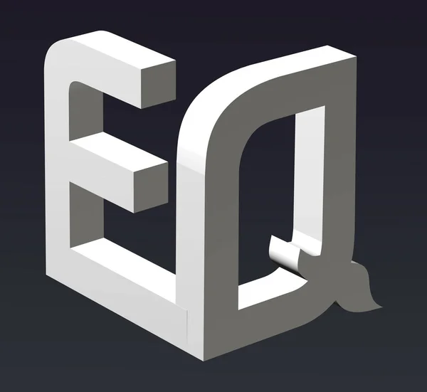 字母A Z的字体样式化 3D渲染 — 图库照片