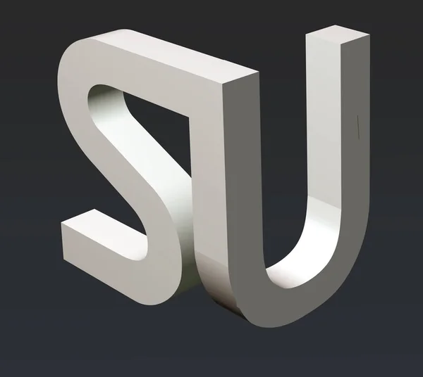 Font Stylization Letters Font Composition Logo Rendering — 스톡 사진