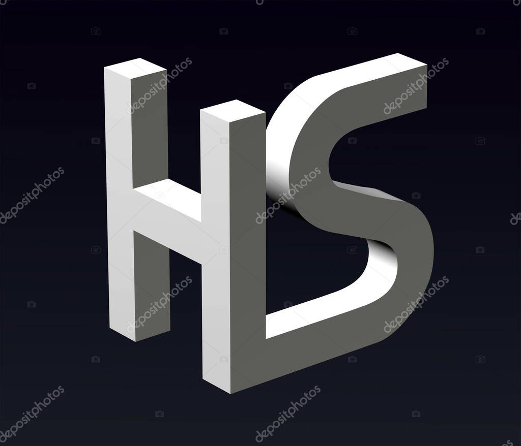 Stilizaciya Shriftov Bukv H I Z Y B X W V T S R N P M L K F E D A B Shriftovaya Kompoziciya Logotipa 3d Rendering Larastok