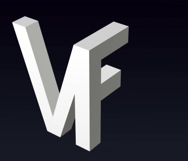  Font stylization of the letters V and B, C, D, E, F,G, H, K, L, M, N, O, P, R, S, T, U, W, Y, Z, font composition of the logo. 3D rendering.