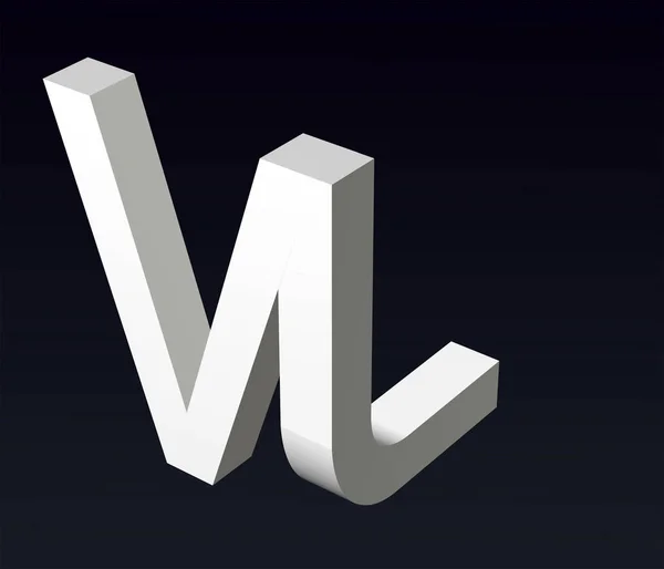 Font Stylization Letters Font Composition Logo Renderelés — Stock Fotó