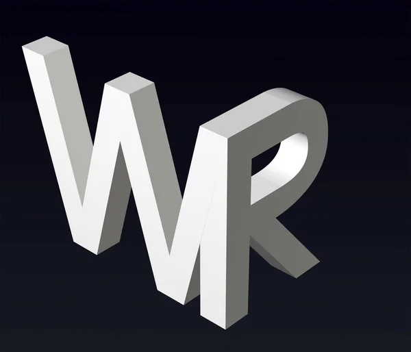 Стилизация Шрифтов Букв Шрифтовая Композиция Логотипа Рендеринг — стоковое фото