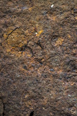 Eski paslı metalin dokusu.