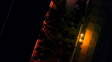 Motosiklet Gecesi Partisi. Gece görüntüleri