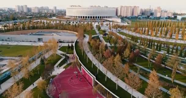 Piękny stadion w Krasnodarze. Stadion — Wideo stockowe
