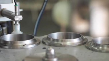 Üretimde makine aracı yakın plan