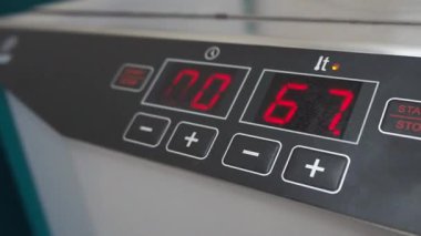 Üretimde makine aracı yakın plan