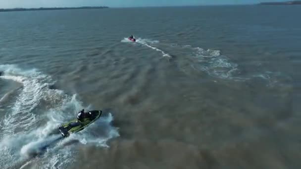 Helicóptero jet ski tiro de alta qualidade — Vídeo de Stock