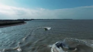 Helikopter jet ski yüksek kalite çekim