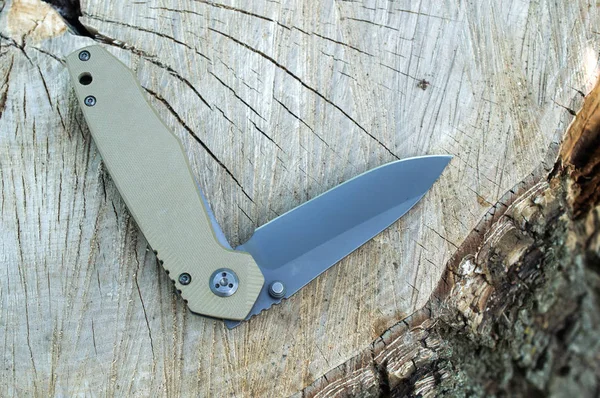 Bıçak üzerinde güdük katlama.