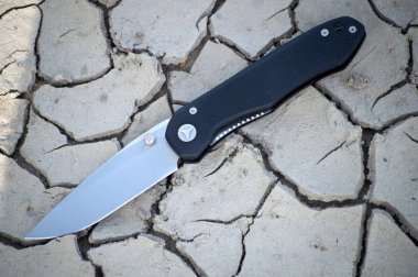 Çakı siyah kolu yalan açık katlanır kuru kırık