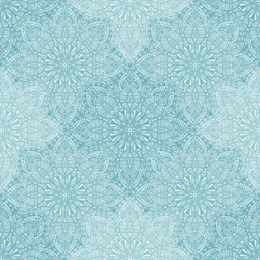 kesintisiz mavi dantel modeli