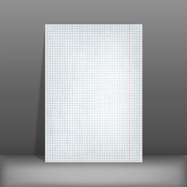 Papel cuadrado. hoja de diseño en blanco A4 — Vector de stock