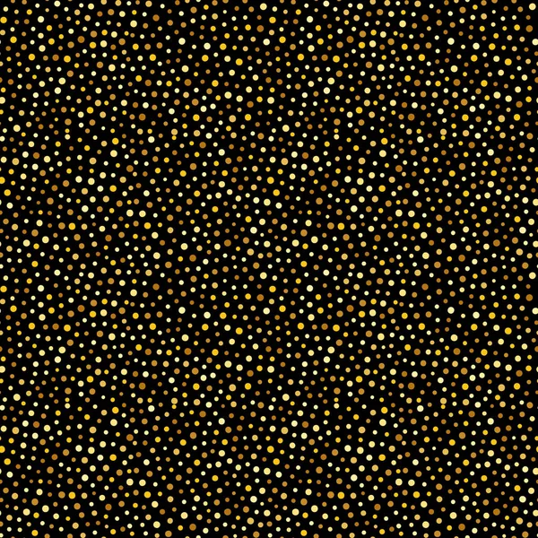 Goldene nahtlose Muster schwarzer Hintergrund — Stockvektor