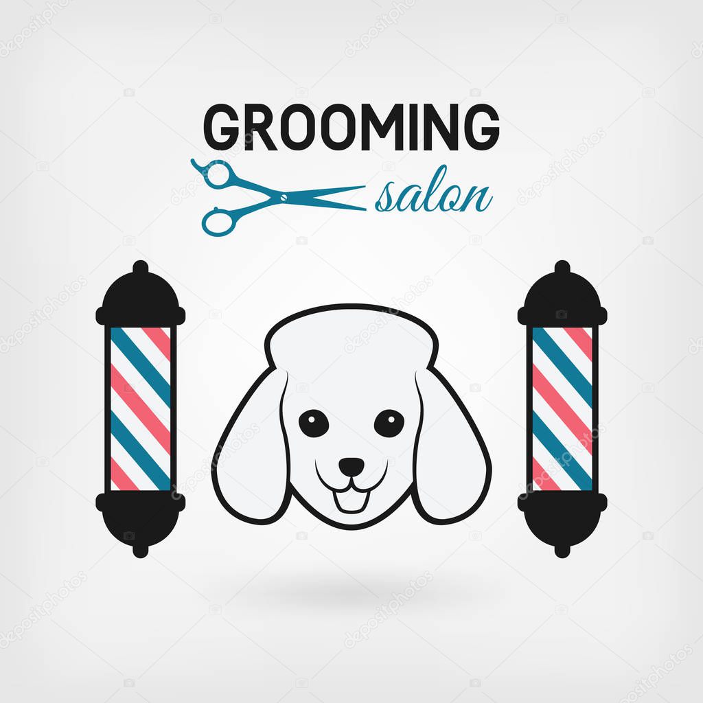 pet grooming salon logo design