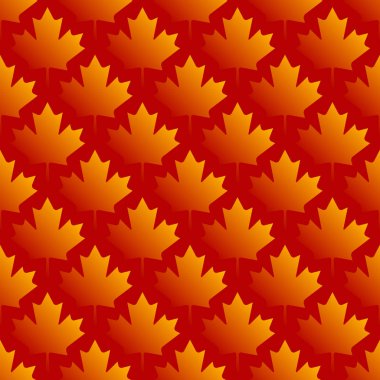 simetrik seamless modeli sonbahar akçaağaç yaprakları