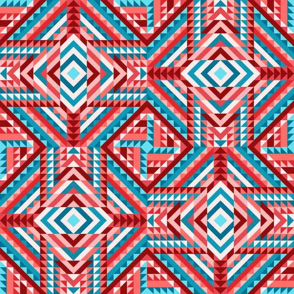 Ethnische Stammes nahtlose Muster aztekischen Stil — Stockvektor