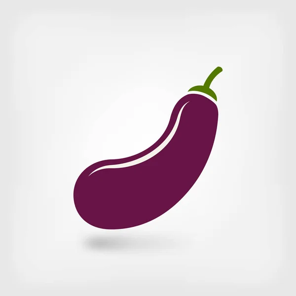Eggplant vegetable symbol — Stock Vector