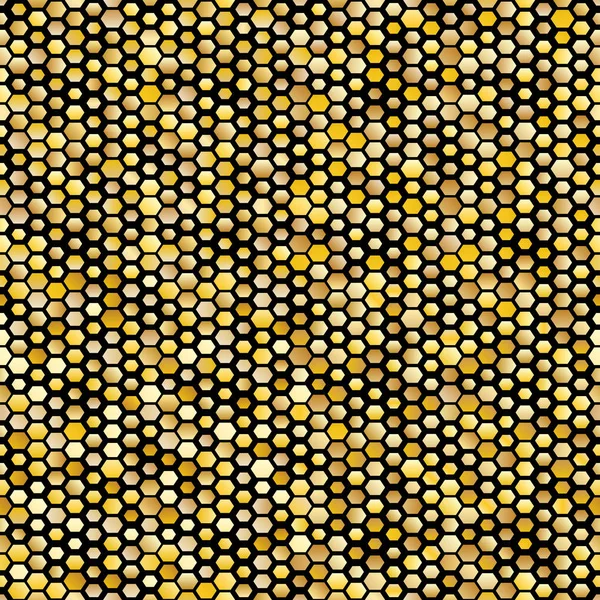 六角金色无缝图案 — 图库矢量图片