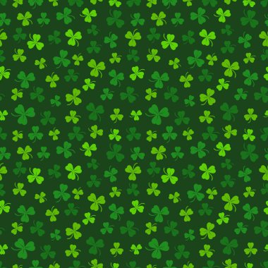 Yeşil yonca desenli. Aziz Patrick Günü arkaplanı