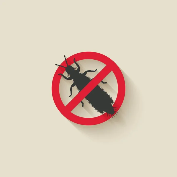 Riemen silhouet. Pest pictogram stopteken — Stockvector