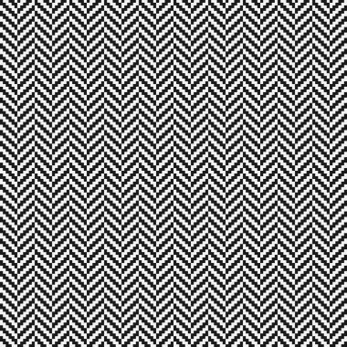 Black and white herringbone tweed seamless pattern