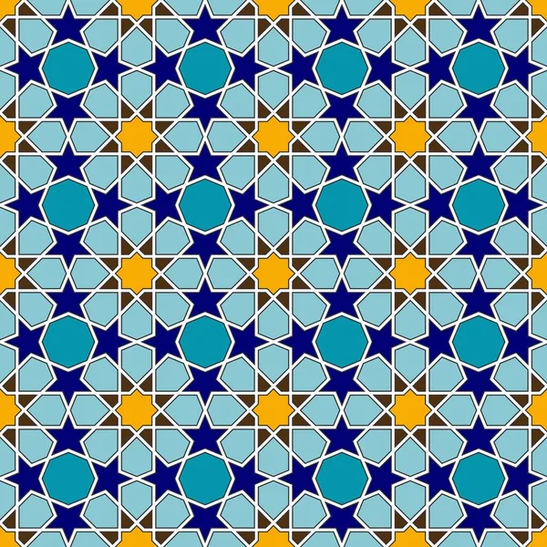 Tradizionale modello arabico colorato senza cuciture — Vettoriale Stock
