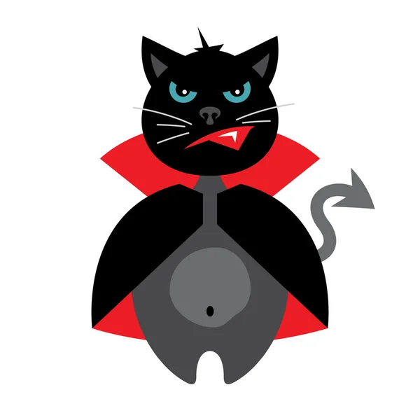 ilustração de desenho animado de mascote de gato ninja fofo