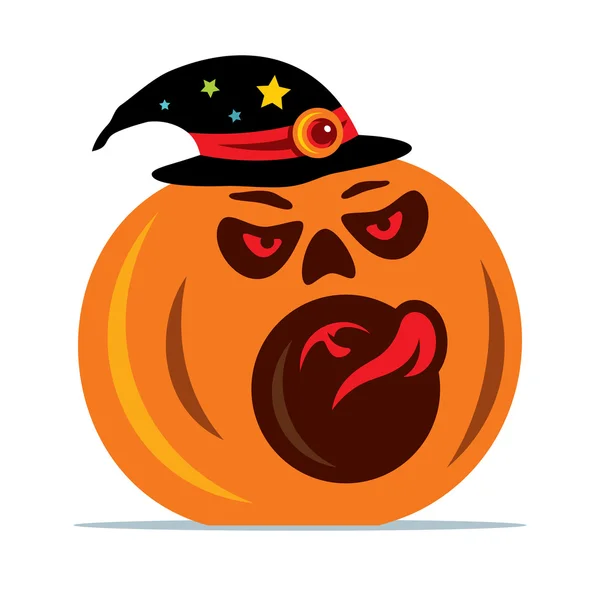 Vektor Halloween pumpa Cartoon Illustration. — Stock vektor