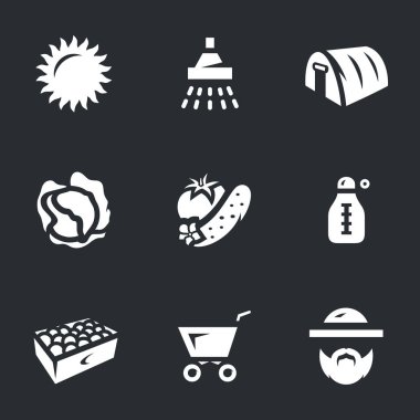 Olericulture vektör kümesi.