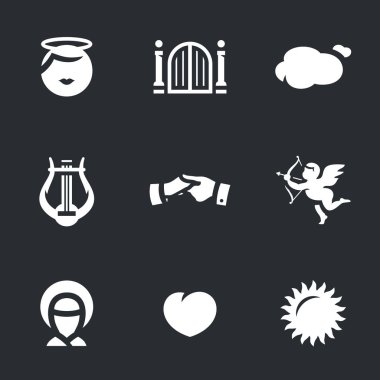 Vektör ayarla, cennet kapıları.