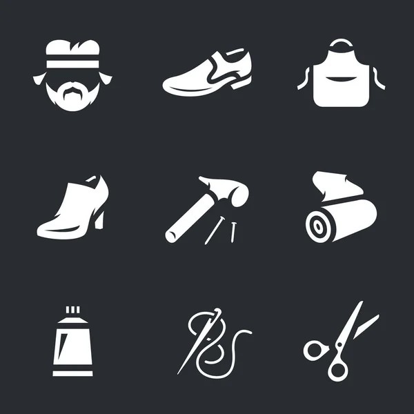 Vector Icons Set van schoenmaker. — Stockvector