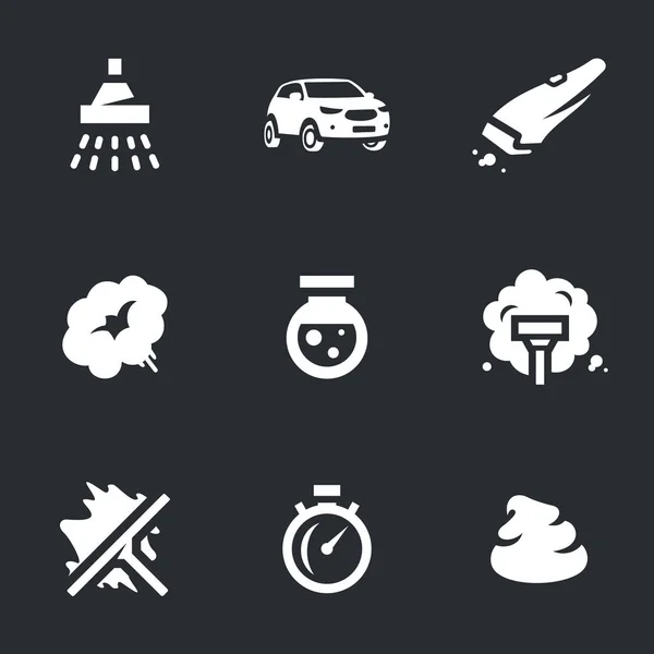 Vector Set of Carwash Icons. — Stock Vector